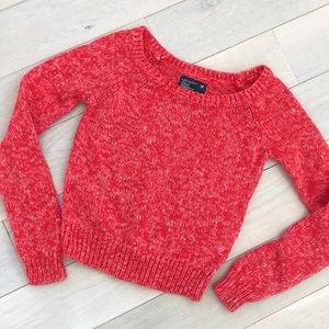 American Eagle red sweater